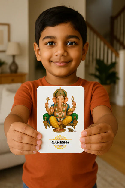 Balgyan Hindu Gods Flashcards with Free God Sticker Sheet