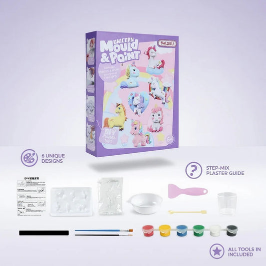 BalGyan™ DIY Unicorn Mould & Paint Craft Kit – Make, Paint & Play! (Ages 3+)