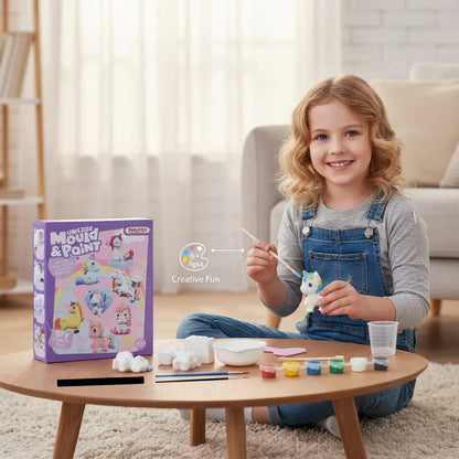 BalGyan™ DIY Unicorn Mould & Paint Craft Kit – Make, Paint & Play! (Ages 3+)